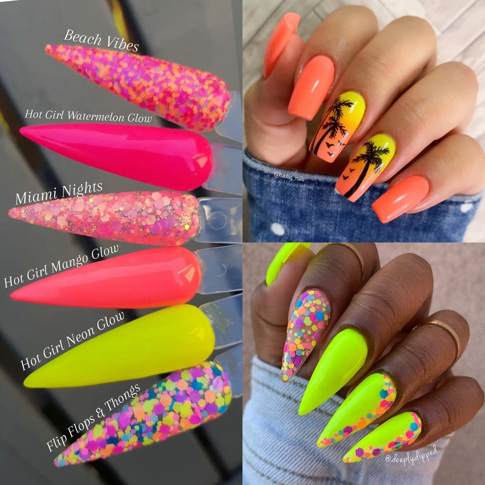 Dip Powder Beach Vibe for Summer Nails