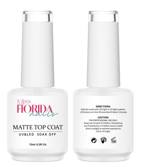 Matte Gel Top Coat 15 ml